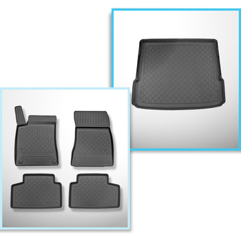 Kit tapis de coffre et tapis de voiture TPE pour: Mercedes-Benz GLB X247 SUV (11