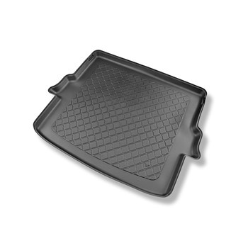 Tapis de coffre adapté pour DS 7 Crossback E-Tense Plug-in Hybrid SUV (02.2018-2022) - bac de coffre - protection de coffre voiture - coffre supérieur; plancher amovible en la position la plus haute