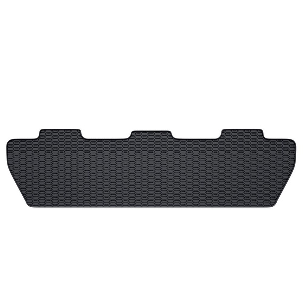 Tapis de sol en caoutchouc adapté pour Peugeot Partner II Van (2008-2018) - tapis de voiture - noir - 3 pcs.