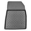 Tapis de sol en TPE adapté pour Renault Clio V Hayon (09.2019-....) - aussi pour la version hybride - tapis de voiture - noir