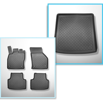 Kit tapis de coffre et tapis de voiture TPE pour: Skoda Octavia III 5E Crossover
