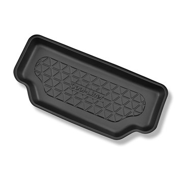 Tapis de coffre adapté pour Tesla Model S Facelift Liftback (04.2016-12.2020) - bac de coffre - protection de coffre voiture - coffre avant; 4 roues motrices