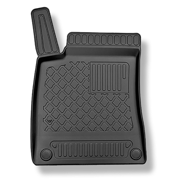 Tapis de sol en TPE adapté pour Mercedes-Benz GLB X247 SUV (11.2019-....) - sans la troisième rangée de sièges - tapis de voiture - noir