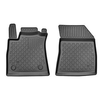 Tapis de sol en TPE adapté pour Renault Megane IV Estate (09.2016-2024) - aussi pour la version hybride - tapis de voiture - noir