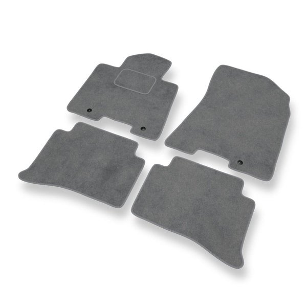 Tapis de Sol Velours adapté pour Hyundai Tucson III SUV (2015-2020) - Premium tapis de voiture - gris