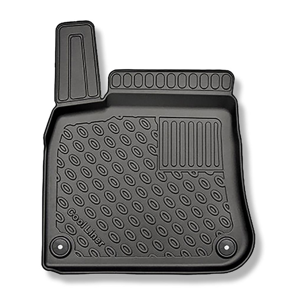 Kit tapis de coffre et tapis de voiture TPE pour: Volkswagen Touareg III SUV (07.2018-2023) - également pour les modèles avec rail de montage