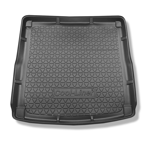 Tapis de coffre adapté pour Audi A4 B8 Allroad (04.2008-10.2015) - bac de coffre - protection de coffre voiture - aussi pour la version Quattro