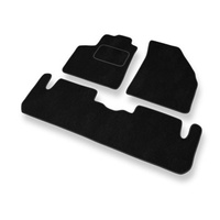 Tapis de Sol Velours adapté pour Chevrolet Rezzo (2004-2008) - Premium tapis de voiture - noir