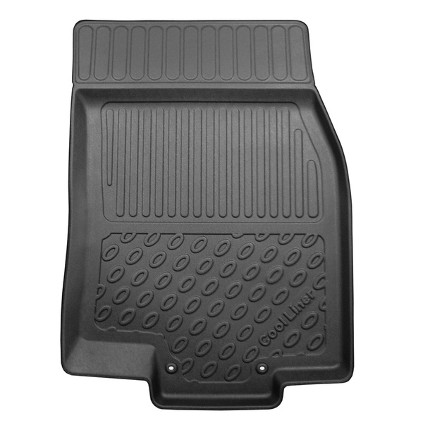 Tapis de sol en TPE adapté pour Nissan X-Trail III SUV (08.2014-2022) - 5 ou 7 sièges; sans la troisième rangée de sièges - tapis de voiture - noir