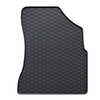 Tapis de sol en caoutchouc adapté pour Citroen Berlingo II Van (2008-2018) - tapis de voiture - noir - 2 pcs.