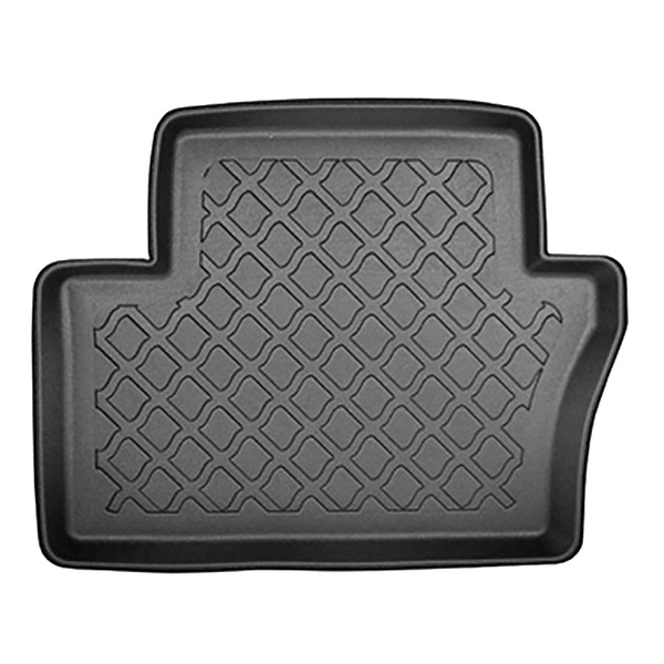 Tapis de sol en TPE adapté pour Opel Zafira B Monospace (12.2015-10.2022) - 5 ou 7 sièges; sans la troisième rangée de sièges - tapis de voiture - noir