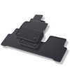 Tapis de sol en caoutchouc adapté pour Volkswagen Touran III Monospace (2015-....) - tapis de voiture - noir - 3 pcs.