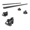 Barres de toit en acier adapté pour Dacia Logan II Break (2016-2020) - Porte-Bagages de Voiture noir - rails
