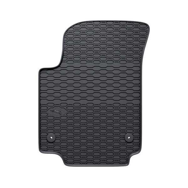 Tapis de sol en caoutchouc adapté pour Skoda Citigo Hayon (2011-2020) - tapis de voiture - noir - 4 pcs.
