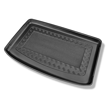 Tapis de coffre adapté pour Kia Stonic SUV (10.2017-....) - bac de coffre - protection de coffre voiture - coffre supérieur ; modèles avec plancher amovible du coffre; non pour version hybride