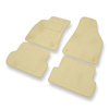 Tapis de Sol Velours adapté pour Audi A4 III B7 (2004-2008) - Premium tapis de voiture - beige