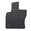 Tapis de sol en caoutchouc adapté pour Audi Q3 II SUV (2018-....) - tapis de voiture - noir - 4 pcs.