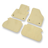 Tapis de Sol Velours adapté pour Volkswagen Caddy III (2004-2015) - Premium tapis de voiture - beige