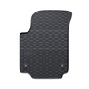 Tapis de sol en caoutchouc adapté pour Volkswagen up! (2011-2023) - tapis de voiture - noir