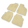 Tapis de Sol Velours adapté pour Alfa Romeo 33 II (1990-1995) - Premium tapis de voiture - beige