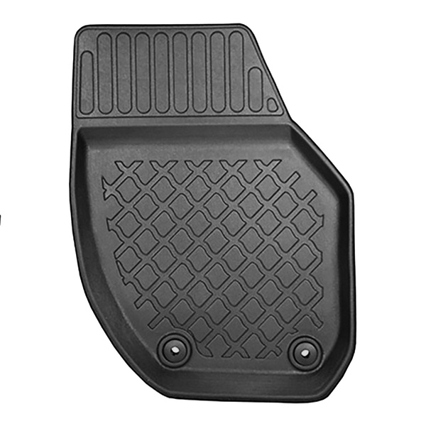 Tapis de sol en TPE adapté pour Volvo V40 II Cross Country Hayon (12.2015-10.2022) - tapis de voiture - noir