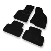 Tapis de Sol Velours adapté pour Daewoo Lanos (1997-2008) - Premium tapis de voiture - noir