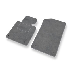 Tapis de Sol Velours adapté pour BMW 3 M3 III E46 Compact, Coupé, Cabriolet, Berline, Touring (2001-2006) - Premium tapis de voiture - gris