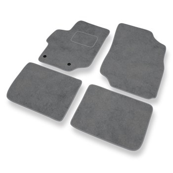 Tapis de Sol Velours adapté pour Citroen C-Elysee II (2012-....) - Premium tapis de voiture - gris