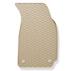 Tapis de sol en caoutchouc adapté pour Volkswagen Passat B5 (1996-2005) - tapis de voiture - beige