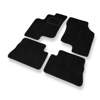 Tapis de Sol Velours adapté pour Hyundai Getz (2002-2008) - Premium tapis de voiture - noir