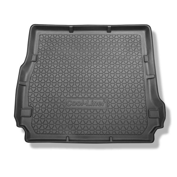 Tapis de coffre adapté pour Land Rover Discovery III SUV (2004-2008) - bac de coffre - protection de coffre voiture - 7 places; 3me rangée abaissée