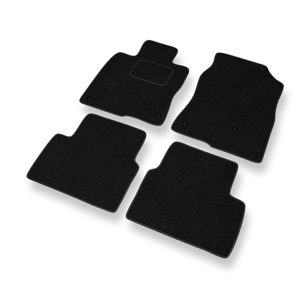 Tapis de Sol Feutres adapté pour Honda Civic X Coupé, Hayon, Berline (2017-2021) 3 portes, 5 portes - tapis de voiture - noir