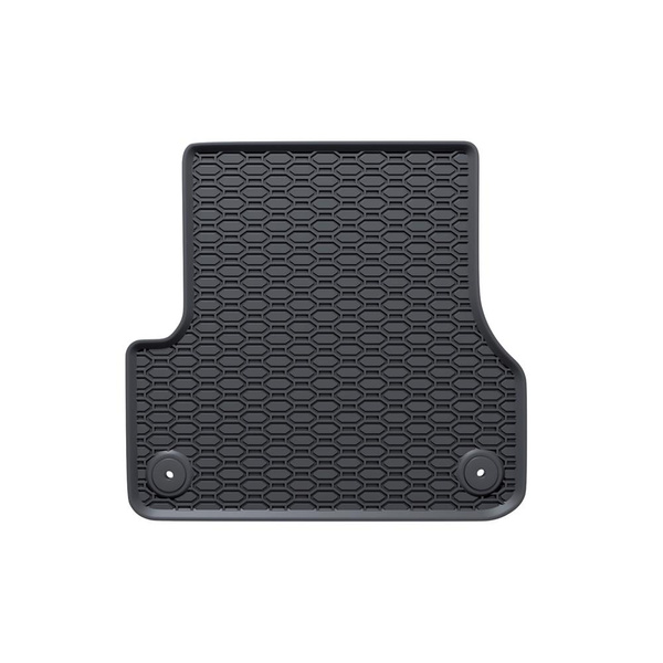 Tapis de sol en caoutchouc adapté pour Audi A6 C7 Avant, Berline (2011-2018) - tapis de voiture - noir - 4 pcs.