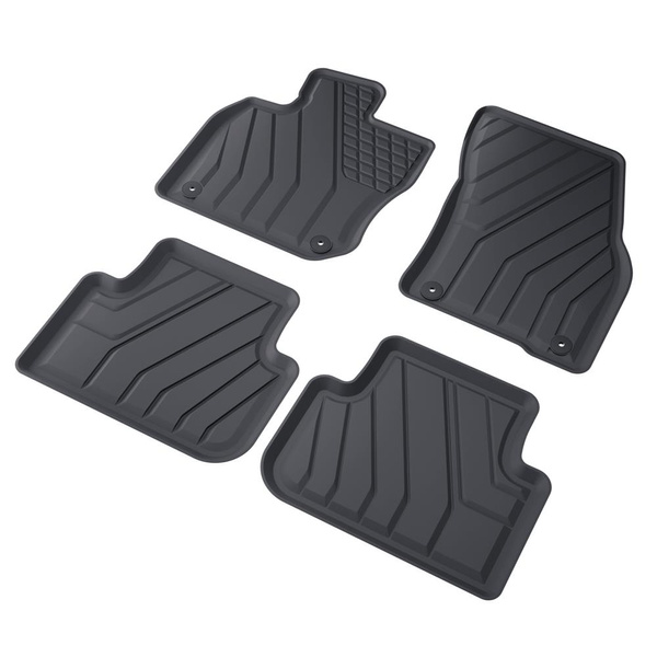 Tapis de sol en TPE adapté pour Volkswagen Tiguan III SUV (2024-....) - tapis de voiture - noir