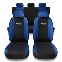 Housses de siège adaptées pour Mazda 6 I, II, III (2002-2019) - housse siege voiture universelles - couverture siege - TG-BL