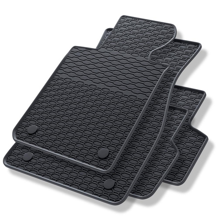 Tapis de sol en caoutchouc adapté pour BMW 5 G30, G31 (2017-....) - tapis de voiture - noir