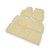 Tapis de Sol Velours adapté pour Renault Espace IV (2002-2014) - Premium tapis de voiture - beige