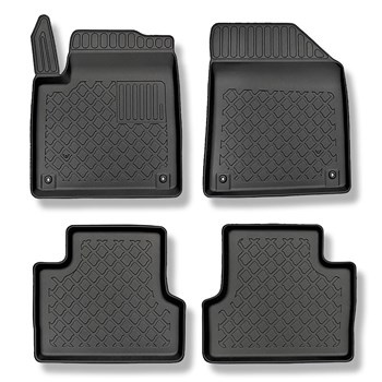 Tapis de sol en TPE adapté pour Jeep Cherokee V SUV (2015-12.2021) - tapis de voiture - noir