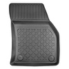 Kit tapis de coffre et tapis de voiture TPE pour: Audi Q2 SUV (10.2016-....) - sur le plancher amovible du coffre en la position haute (seuil de chargement plat); cavités amovibles