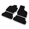 Tapis de Sol Feutres adapté pour Audi TT II 8J Coupé, Roadster (2006-2014) - tapis de voiture - noir