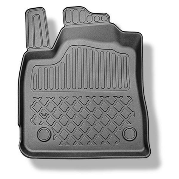 Tapis de sol en TPE adapté pour Dacia Logan III Berline (01.2021-....) - tapis de voiture - noir