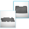 Kit tapis de coffre et tapis de voiture TPE pour: Volkswagen Caravelle T5 Van (2003-05.2015) - entraxe court;pour la 3ème rangée de sièges;3ème rangée