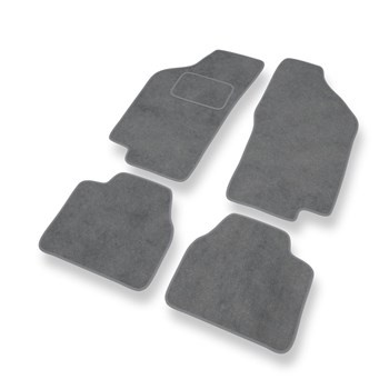 Tapis de Sol Velours adapté pour Lancia Delta II (1993-1999) - Premium tapis de voiture - gris
