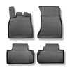 Tapis de sol en TPE adapté pour Audi Q5 II FY SUV, Sportback (01.2017-08.2024) - aussi pour la version hybride - tapis de voiture - noir