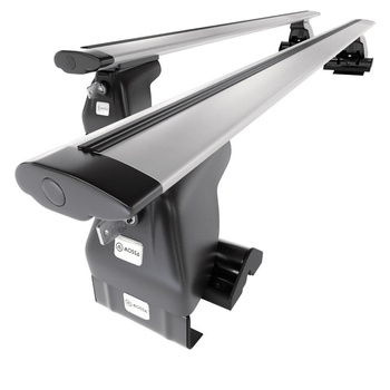 Barres de toit en aluminium adapté pour Ford Edge SUV (2007-2014) - Porte-Bagages de Voiture argent - toit normal