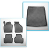 Kit tapis de coffre et tapis de voiture TPE pour: Volkswagen Passat B6 Berline (2005-10.2009)