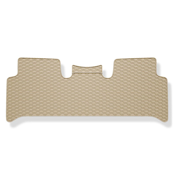 Tapis de sol en caoutchouc adapté pour Renault Scenic II (2003-2009) - tapis de voiture - beige