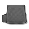 Tapis de coffre adapté pour Volkswagen Arteon Berline (06.2017-....) - bac de coffre - protection de coffre voiture - avec kit de réparation, sans roue de secours ; cavité gauche amovible