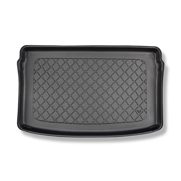 Tapis de coffre adapté pour Audi A1 GB Sportback (07.2018-....) - bac de coffre - protection de coffre voiture - coffre supérieur; plancher amovible en la position la plus haute