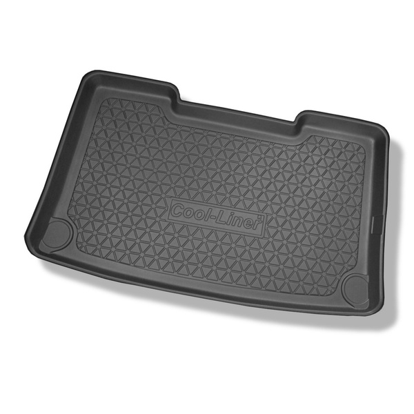 Tapis de coffre adapté pour Volkswagen Caravelle T6, T6.1 Van (06.2015-2024) - bac de coffre - protection de coffre voiture - empattement court; derriere 3e rangée de sieges
